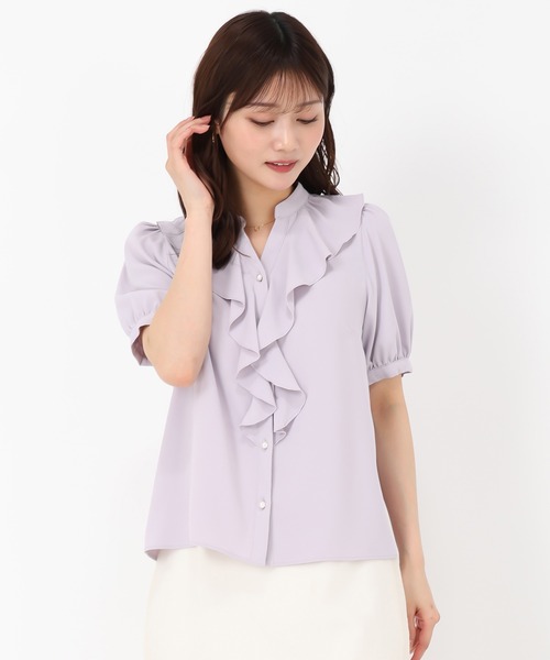 MISCH MASCH(ミッシュマッシュ)の「ラッフルフリルブラウス(シャツ/ブラウス・レディース・ラベンダー/グリーン/ホワイト・フリ-)」の16枚目の写真