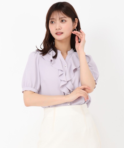 MISCH MASCH(ミッシュマッシュ)の「ラッフルフリルブラウス(シャツ/ブラウス・レディース・ラベンダー/グリーン/ホワイト・フリ-)」の18枚目の写真