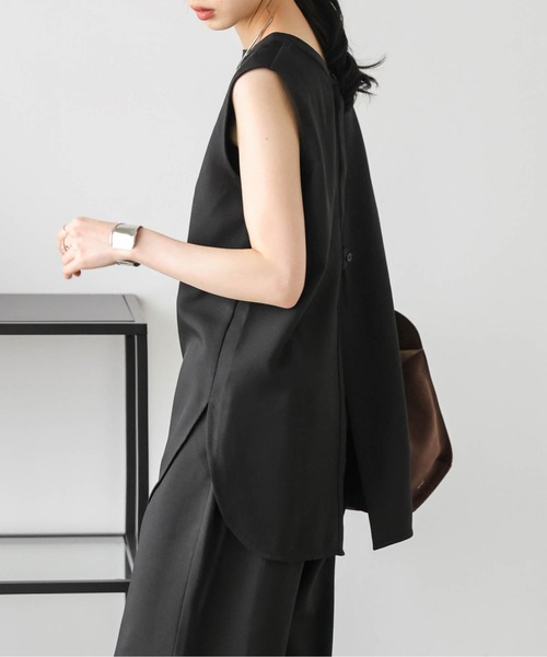 AMELY(エミリー)の「2WAYラウンドスリットセットアップ(セットアップ・レディース・ブラック/オリーブ/ホワイト・フリー)」の14枚目の写真