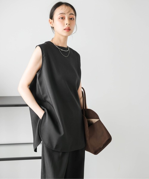 AMELY(エミリー)の「2WAYラウンドスリットセットアップ(セットアップ・レディース・ブラック/オリーブ/ホワイト・フリー)」の16枚目の写真