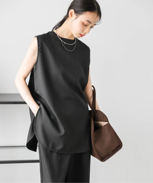 AMELY(エミリー)の「2WAYラウンドスリットセットアップ(セットアップ・レディース・ブラック/オリーブ/ホワイト・フリー)」の17枚目の写真