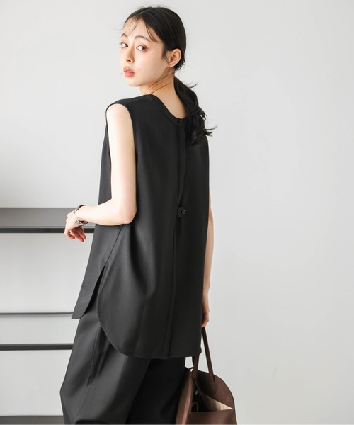 AMELY(エミリー)の「2WAYラウンドスリットセットアップ(セットアップ・レディース・ブラック/オリーブ/ホワイト・フリー)」の18枚目の写真