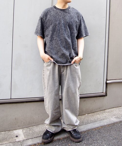 WHO'S WHO gallery(フーズフーギャラリー)の「【セットアップ対応】ヴィンテージライクワイドデニム(デニムパンツ・レディース・ブラック/ライトグレー/ネイビー・FREE)」の9枚目の写真