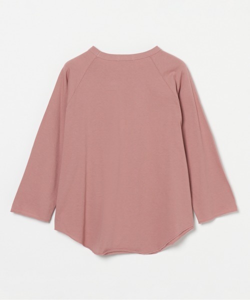 HELIOPOLE（エリオポール）の「LOGO RAGLAN SLEEVE TEE（Tシャツ/カットソー・レディース・ピンク/チャコールグレー/アイボリー・38）」の16枚目の写真