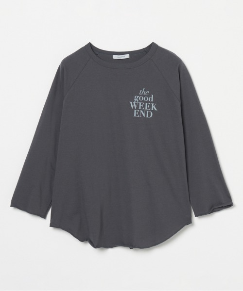 HELIOPOLE（エリオポール）の「LOGO RAGLAN SLEEVE TEE（Tシャツ/カットソー・レディース・ピンク/チャコールグレー/アイボリー・38）」の15枚目の写真