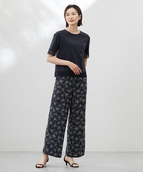 J.PRESS(ジェイプレス)の「【洗える】スムースジャージー レース カットソー(Tシャツ/カットソー・レディース・ホワイト系/イエロー系/ピンク系/ネイビー系/サックスブルー系・T13/T15)」の20枚目の写真