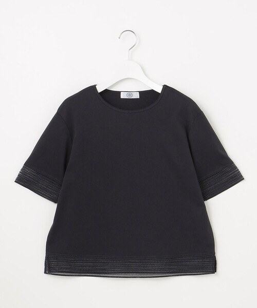 J.PRESS(ジェイプレス)の「【洗える】スムースジャージー レース カットソー(Tシャツ/カットソー・レディース・ホワイト系/イエロー系/ピンク系/ネイビー系/サックスブルー系・T13/T15)」の22枚目の写真