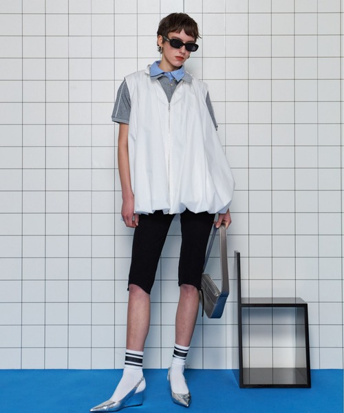 MAISON SPECIAL(メゾンスペシャル)の「Stretch Capri Pants/ストレッチカプリパンツ(その他パンツ・レディース・ブラック/ホワイト/グレー・38/36)」の6枚目の写真