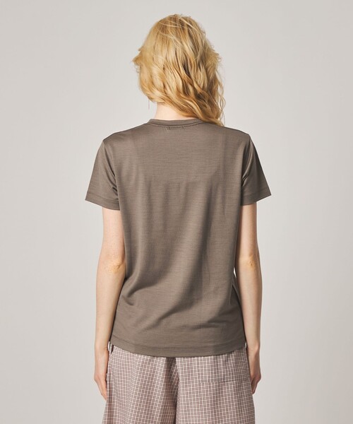 Steven Alan(スティーブンアラン)の「<Steven Alan>ウールジャージー ショートスリーブ Tシャツ(Tシャツ/カットソー・レディース・ピンク/ネイビー/オフホワイト/ブラウン系・FREE)」の20枚目の写真