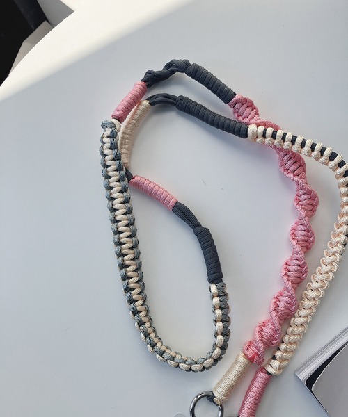 AS KNOW AS plus（アズノゥアズプラス）の「●配色コードストラップ（スマホグッズ・レディース・ブラック/ピンク/グリーン・FREE）」の11枚目の写真