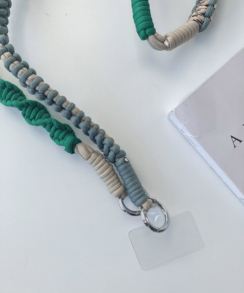 AS KNOW AS plus（アズノゥアズプラス）の「●配色コードストラップ（スマホグッズ・レディース・ブラック/ピンク/グリーン・FREE）」の15枚目の写真