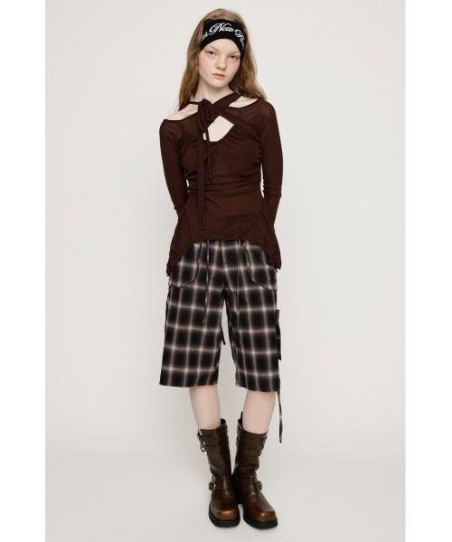 ASYMMETRY DESIGN MESH TOPS アシンメトリー デザイン メッシュ