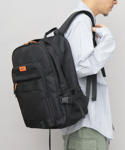 撥水ポリエステル ウェビングテープ 大容量 バックパック PC・A4収納