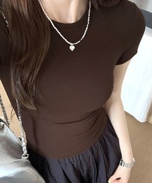 ショート丈半袖Tシャツ