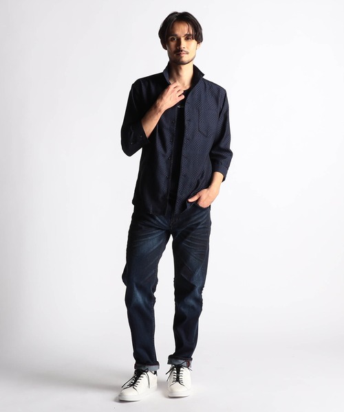 NICOLE CLUB FOR MEN(ニコルクラブフォーメン)の「8分丈アラカルト5ポケットパンツ(その他パンツ・メンズ・インディゴブルー/サックスブルー/ホワイト系・MEDIUM/SMALL/X-LARGE/LARGE)」の6枚目の写真