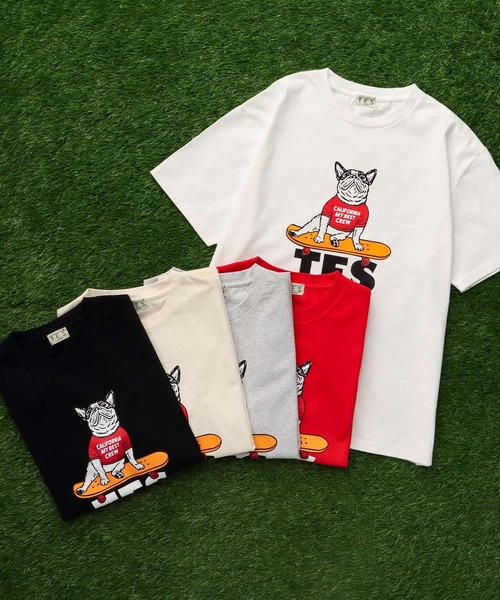 The Endless Summer(エンドレスサマー)の「TES SKATE BUHI T-SHIRT / Tシャツ(Tシャツ/カットソー・メンズ・ホワイト/ブラック/グレー/レッド/アイボリー・SMALL/MEDIUM/LARGE/X-LARGE/XX-LARGE)」の11枚目の写真