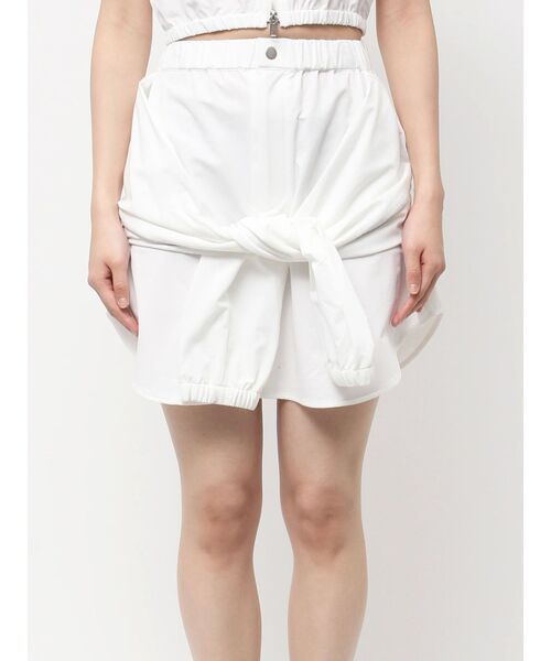 EMODA(エモダ)の「ラップレイヤードスカート(スカート・レディース・ブラック/ホワイト/ブルー・SMALL/MEDIUM)」の1枚目の写真