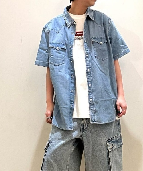 V TWELVE ターコイズ ショートスリーブシャツ Foxfire/別注 オックス フィッシングポケットショートスリーブ
