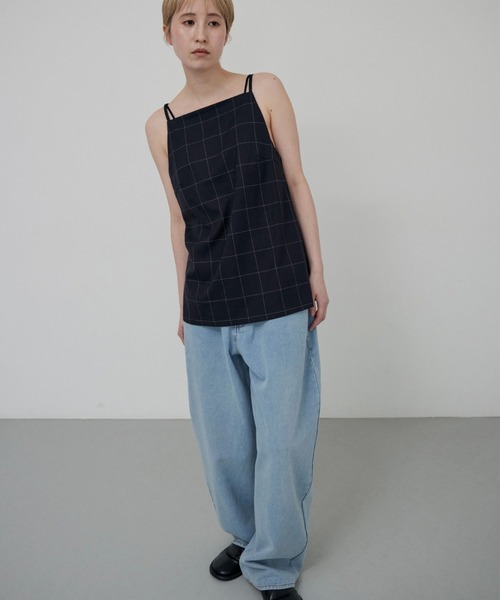 lit（リット）の「Check Apron Camisole（キャミソール・レディース・ブラック/マスタード・FREE）」の5枚目の写真