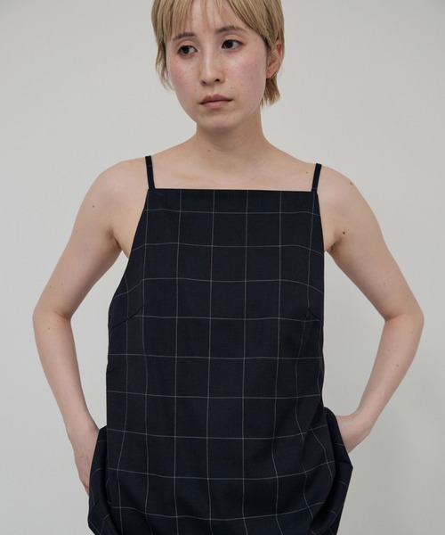 lit（リット）の「Check Apron Camisole（キャミソール・レディース・ブラック/マスタード・FREE）」の10枚目の写真
