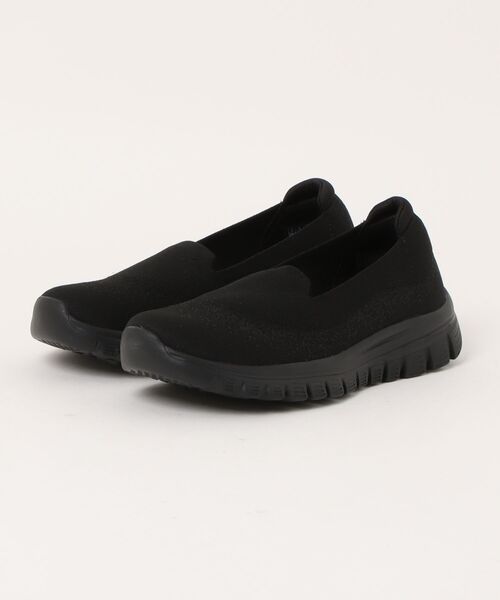 SKECHERS(スケッチャーズ)の「【SKECHERS】GRACEFUL-VIEW FINDER(スリッポン・レディース・ブラック/グレー・23.0cm/23.5cm/24.0cm/24.5cm/25.0cm)」の1枚目の写真