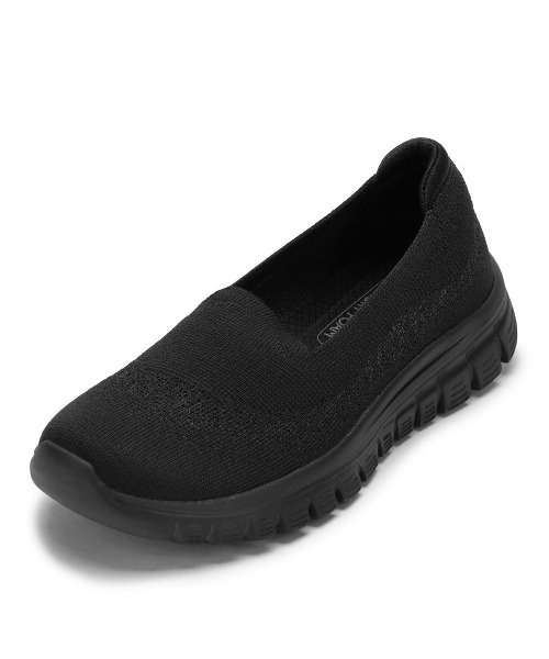 SKECHERS(スケッチャーズ)の「【SKECHERS】GRACEFUL-VIEW FINDER(スリッポン・レディース・ブラック/グレー・23.0cm/23.5cm/24.0cm/24.5cm/25.0cm)」の3枚目の写真