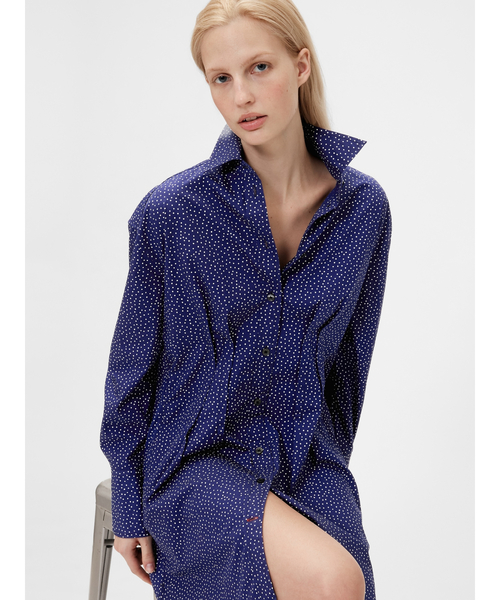 GapStudio(ギャップスタジオ)の「GapStudio ポプリン ビッグシャツ(シャツワンピース・レディース・ホワイト/ネイビー・XS/M/S/L/XXS)」の8枚目の写真