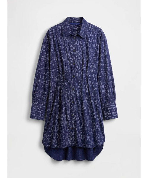 GapStudio(ギャップスタジオ)の「GapStudio ポプリン ビッグシャツ(シャツワンピース・レディース・ホワイト/ネイビー・XS/M/S/L/XXS)」の4枚目の写真