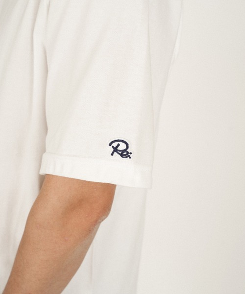 #Re:room（リルーム）の「カラーロゴエンブロイダリーTシャツ（Tシャツ/カットソー・メンズ・ブラック/ホワイト・L-XL/S-M/M-L）」の13枚目の写真