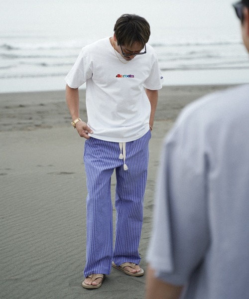 #Re:room（リルーム）の「カラーロゴエンブロイダリーTシャツ（Tシャツ/カットソー・メンズ・ブラック/ホワイト・L-XL/S-M/M-L）」の6枚目の写真