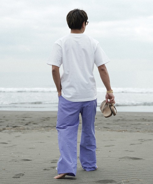 #Re:room（リルーム）の「カラーロゴエンブロイダリーTシャツ（Tシャツ/カットソー・メンズ・ブラック/ホワイト・L-XL/S-M/M-L）」の8枚目の写真