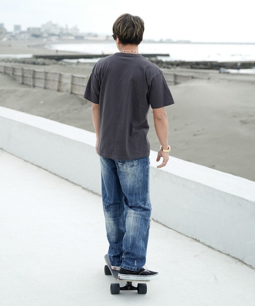 #Re:room（リルーム）の「カラーロゴエンブロイダリーTシャツ（Tシャツ/カットソー・メンズ・ブラック/ホワイト・L-XL/S-M/M-L）」の22枚目の写真