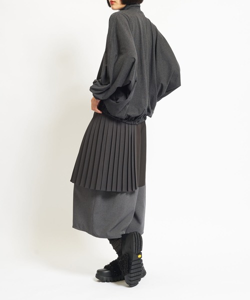 gomme（ゴム）の「30/-天竺　ドルマンＴ（Tシャツ/カットソー・レディース・チャコールグレー/ブラック・MEDIUM）」の6枚目の写真