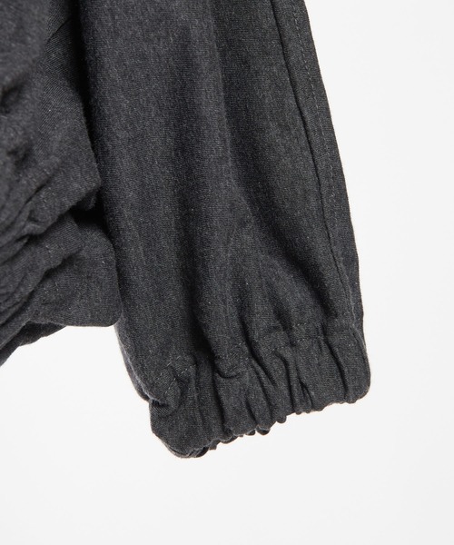 gomme（ゴム）の「30/-天竺　ドルマンＴ（Tシャツ/カットソー・レディース・チャコールグレー/ブラック・MEDIUM）」の15枚目の写真