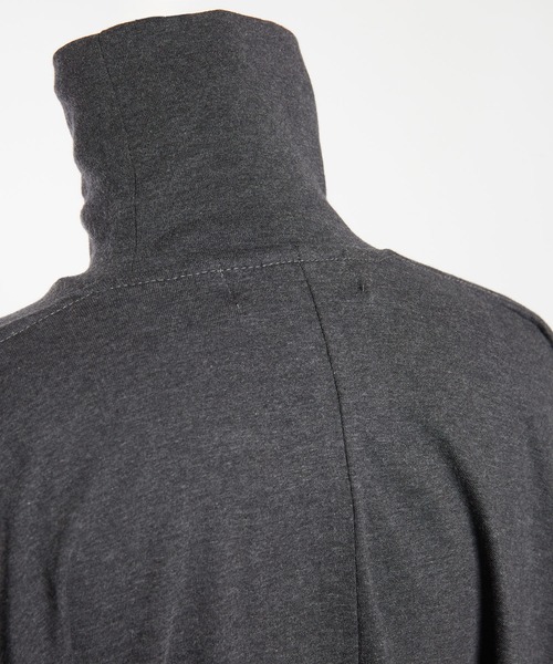 gomme（ゴム）の「30/-天竺　ドルマンＴ（Tシャツ/カットソー・レディース・チャコールグレー/ブラック・MEDIUM）」の17枚目の写真