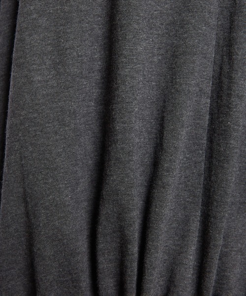 gomme（ゴム）の「30/-天竺　ドルマンＴ（Tシャツ/カットソー・レディース・チャコールグレー/ブラック・MEDIUM）」の18枚目の写真