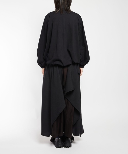 gomme（ゴム）の「30/-天竺　ドルマンＴ（Tシャツ/カットソー・レディース・チャコールグレー/ブラック・MEDIUM）」の9枚目の写真