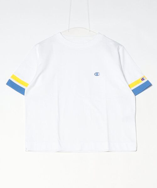 Champion(チャンピオン)の「チャンピオン SHORT SLEEVE T-SHIRT_(Tシャツ/カットソー・レディース・ダークグレー/ホワイト/ブルー・M/L)」の2枚目の写真