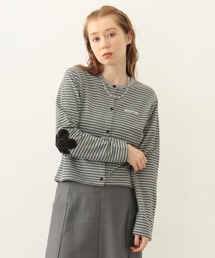 ミルクフェド　MILKFED.　カーディガン　ハート　ブラック HEART ELBOW CARDIGAN MILKFED. – calif（カリフ）公式サイト