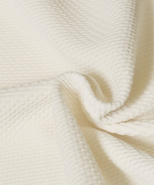 coca（coca）（コカ）の「エンボスセンターシームワイドパンツ（その他パンツ・レディース・アイボリー/ブラック・S/M/L）」の6枚目の写真