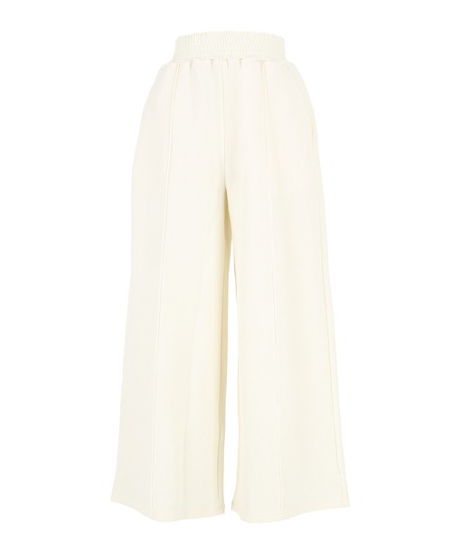 coca（coca）（コカ）の「エンボスセンターシームワイドパンツ（その他パンツ・レディース・アイボリー/ブラック・S/M/L）」の7枚目の写真