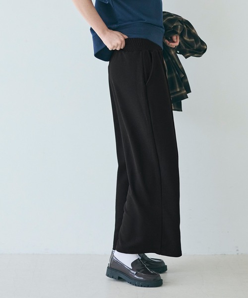 coca（coca）（コカ）の「エンボスセンターシームワイドパンツ（その他パンツ・レディース・アイボリー/ブラック・S/M/L）」の20枚目の写真