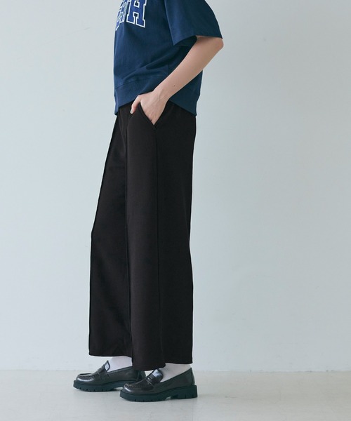 coca（coca）（コカ）の「エンボスセンターシームワイドパンツ（その他パンツ・レディース・アイボリー/ブラック・S/M/L）」の19枚目の写真