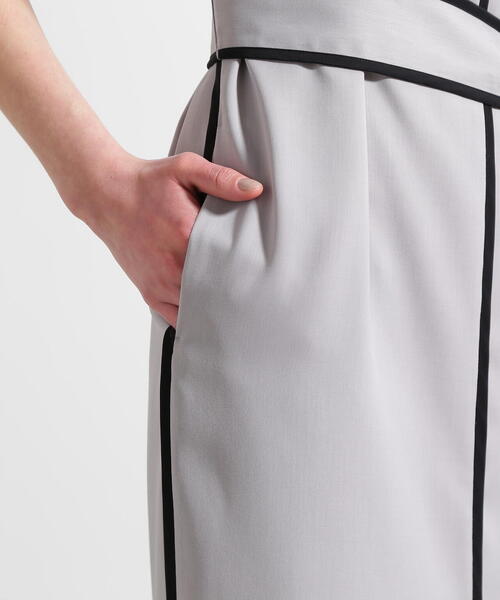 セール】◇ベルト付きバイカラーワンピース（ワンピース