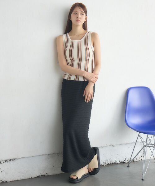 RETRO GIRL(レトロガール)の「マルチストライプNTタンク(タンクトップ・レディース・ブルー系その他/ホワイト系その他/ブラック系その他・FREE)」の12枚目の写真