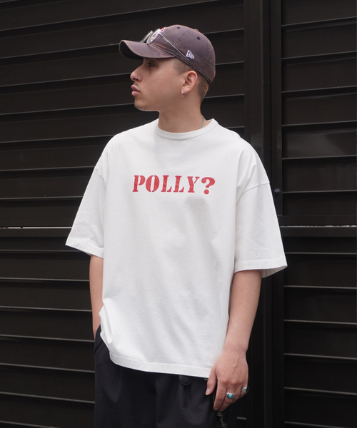 Name.（ネーム）の「Name./ネームSILKETE COTTON BIG TEE POLLY/Tシャツ（Tシャツ/カットソー・メンズ・ホワイト/レッド・1）」の2枚目の写真