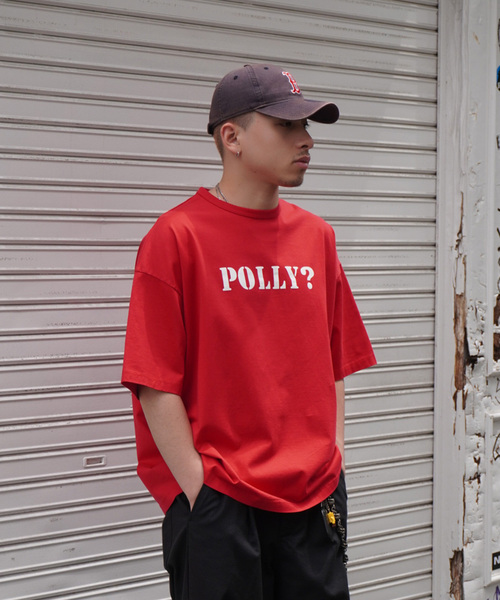 Name.（ネーム）の「Name./ネームSILKETE COTTON BIG TEE POLLY/Tシャツ（Tシャツ/カットソー・メンズ・ホワイト/レッド・1）」の12枚目の写真