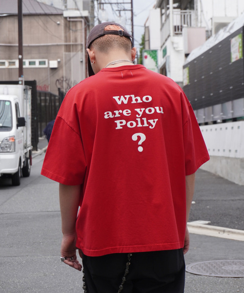 Name.（ネーム）の「Name./ネームSILKETE COTTON BIG TEE POLLY/Tシャツ（Tシャツ/カットソー・メンズ・ホワイト/レッド・1）」の11枚目の写真