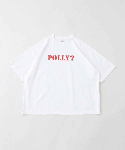 Name.（ネーム）の「Name./ネームSILKETE COTTON BIG TEE POLLY/Tシャツ（Tシャツ/カットソー・メンズ・ホワイト/レッド・1）」の6枚目の写真