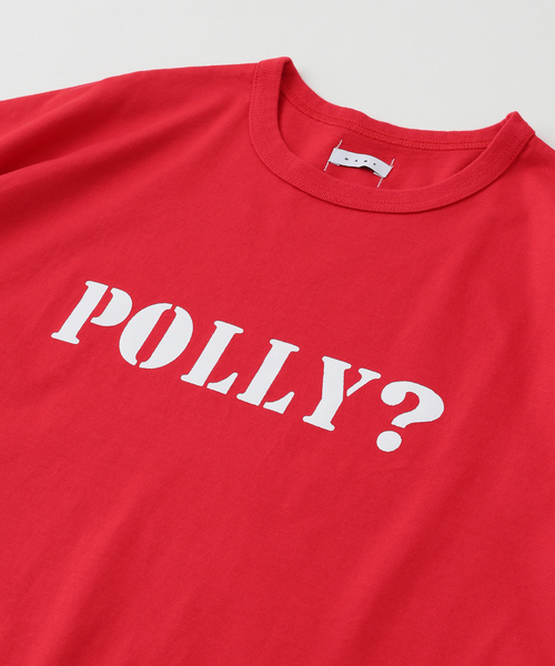 Name.（ネーム）の「Name./ネームSILKETE COTTON BIG TEE POLLY/Tシャツ（Tシャツ/カットソー・メンズ・ホワイト/レッド・1）」の3枚目の写真